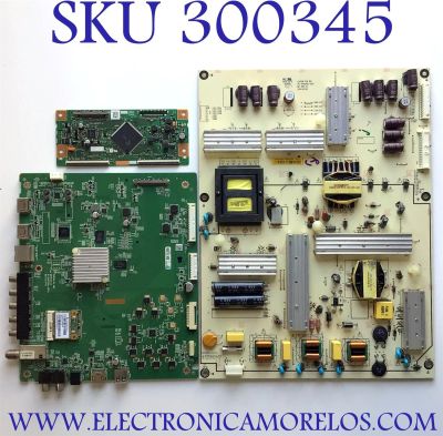 KIT DE TARJETAS PARA TV VIZIO / MAIN 0160CAP08101 / 1P-0147C00-2010 / FUENTE 09-60CAP080-01 / 1P-114A800-1011 / T-CON RUNTK5489TP / 1P-013BJ00-4011 / MODELO E60-C3 LFTRRZAR